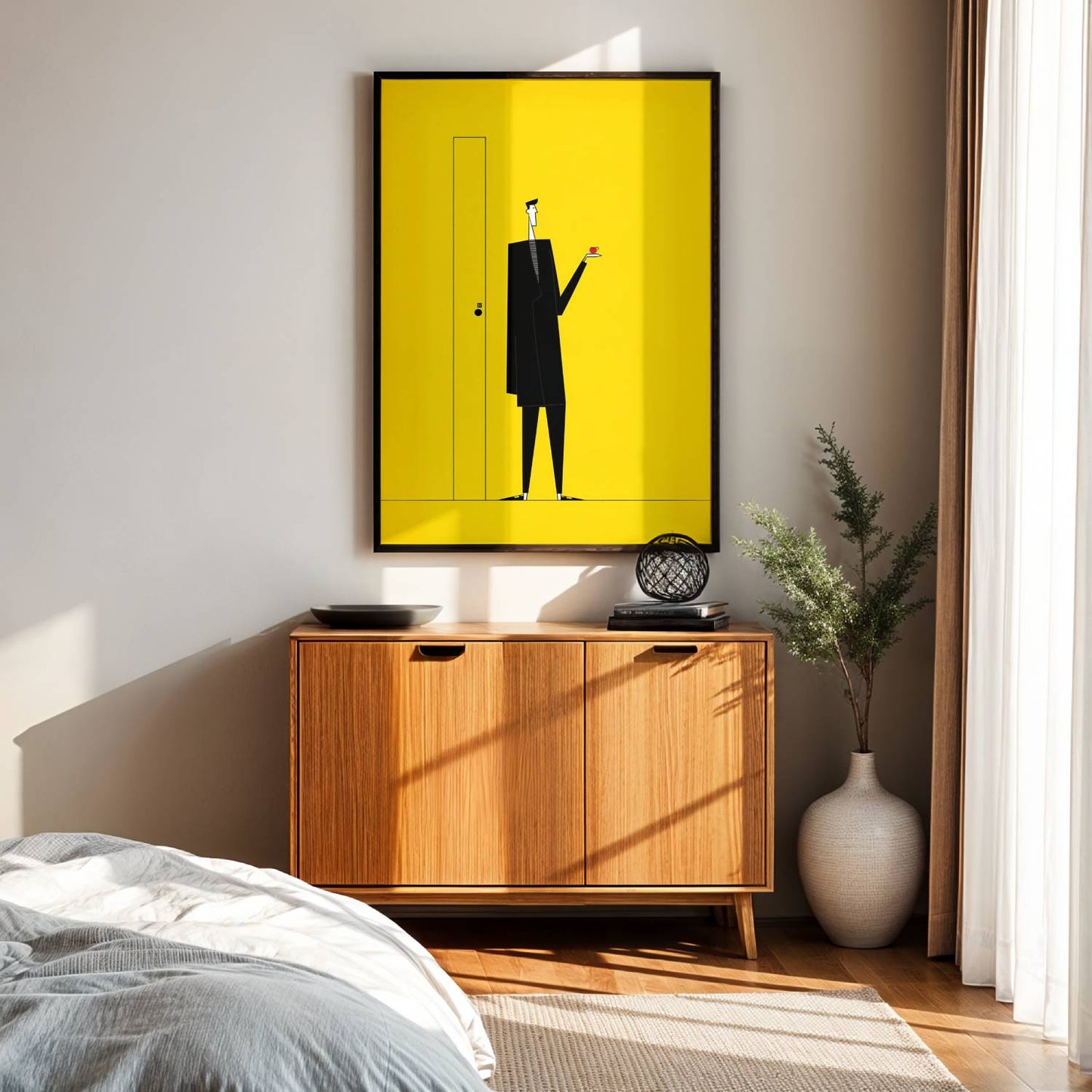 Yellow Door Canvas Wall Art
