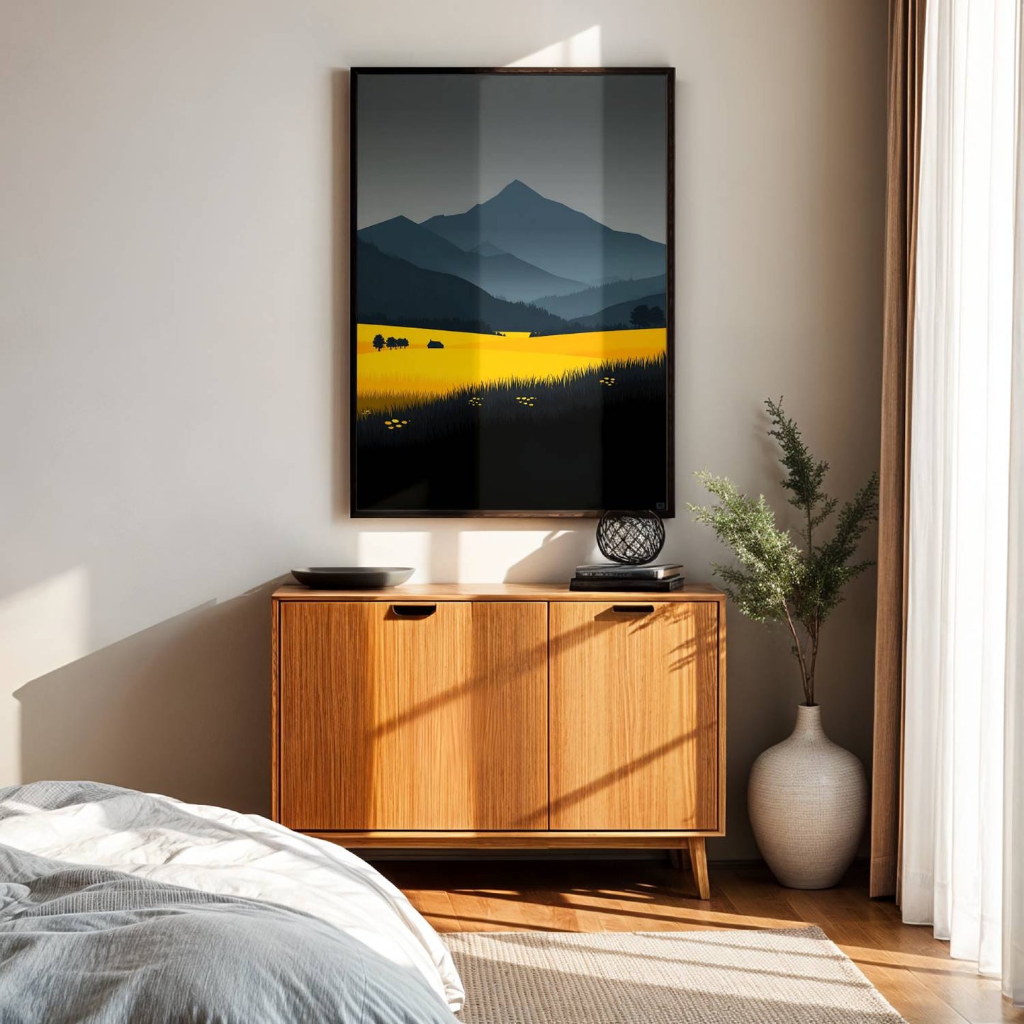 Yellow Pop Canvas Wall Art