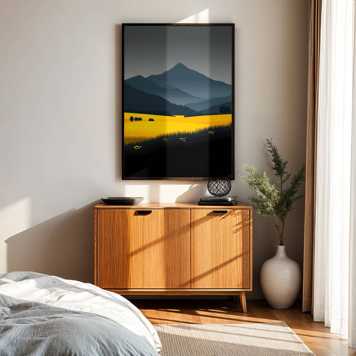Yellow Pop Canvas Wall Art